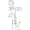 Tres SHOWER TECHNOLOGY ZESTAW ELEKTRONICZNEJ BATERII TERMOSTATYCZNEJ PODTYNKOWEJ 2-DROŻNEJ SHOWER TECHNOLOGY BLUE EDITION PRYSZNICOWE-09286564OPM